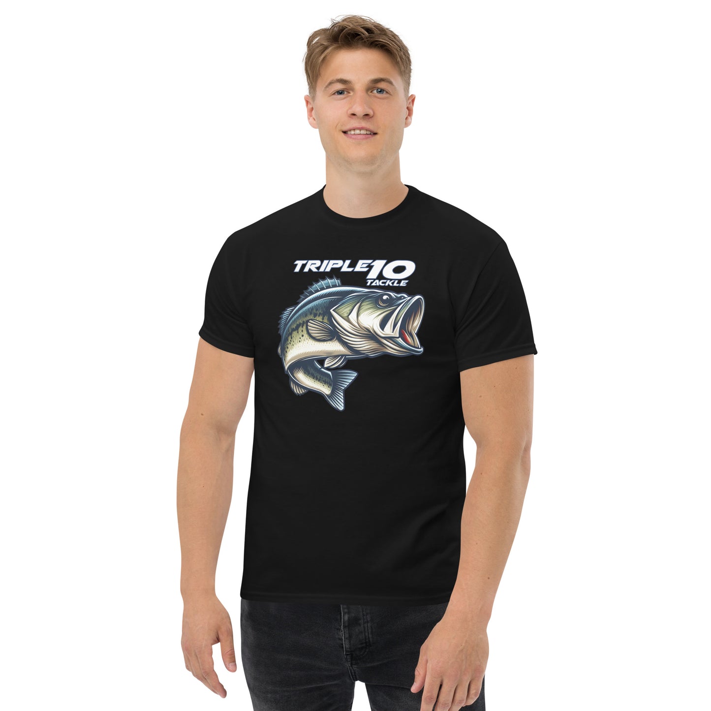 Triple 10 Tackle Men's T-Shirt - Black