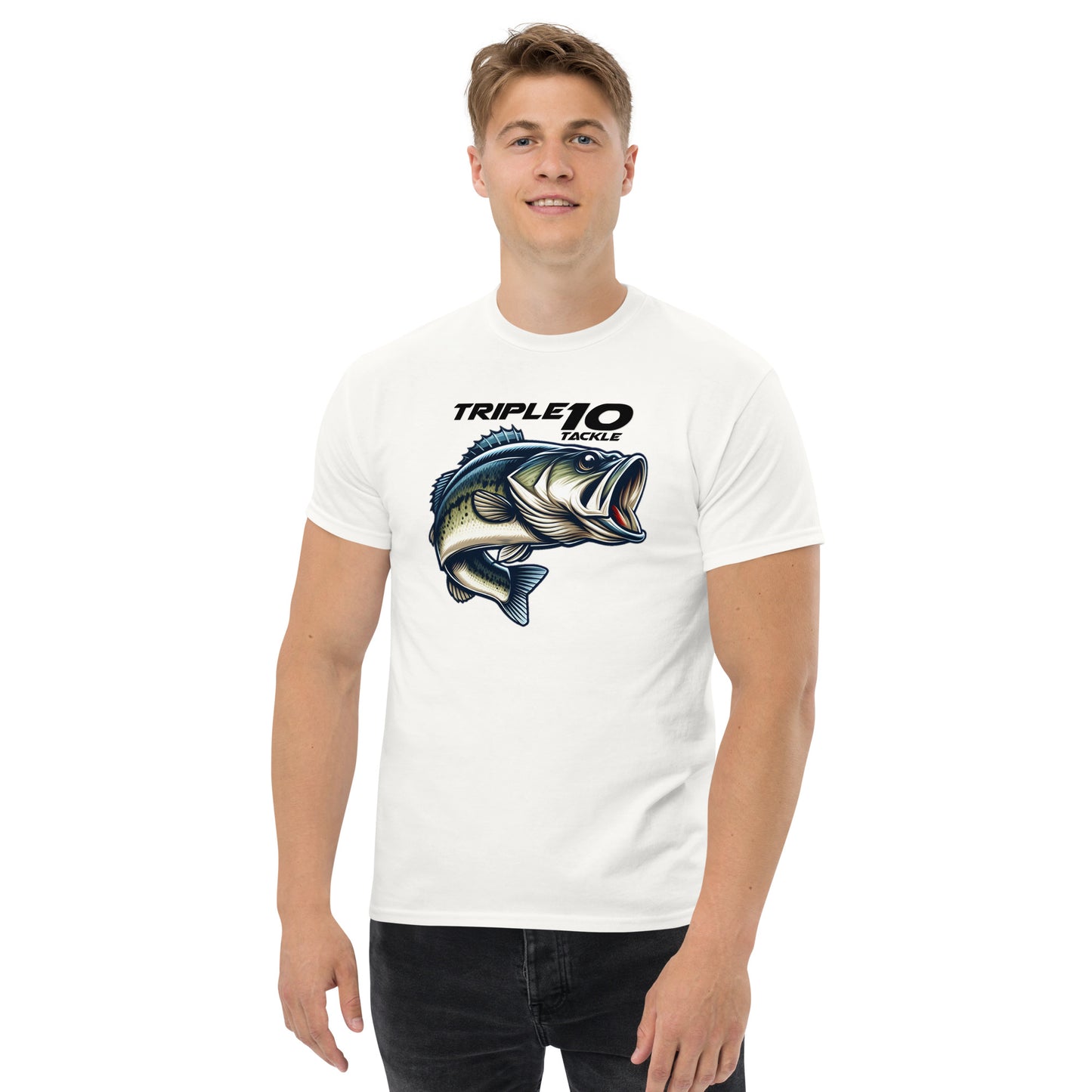 Triple 10 Tackle Men's T-Shirt - White