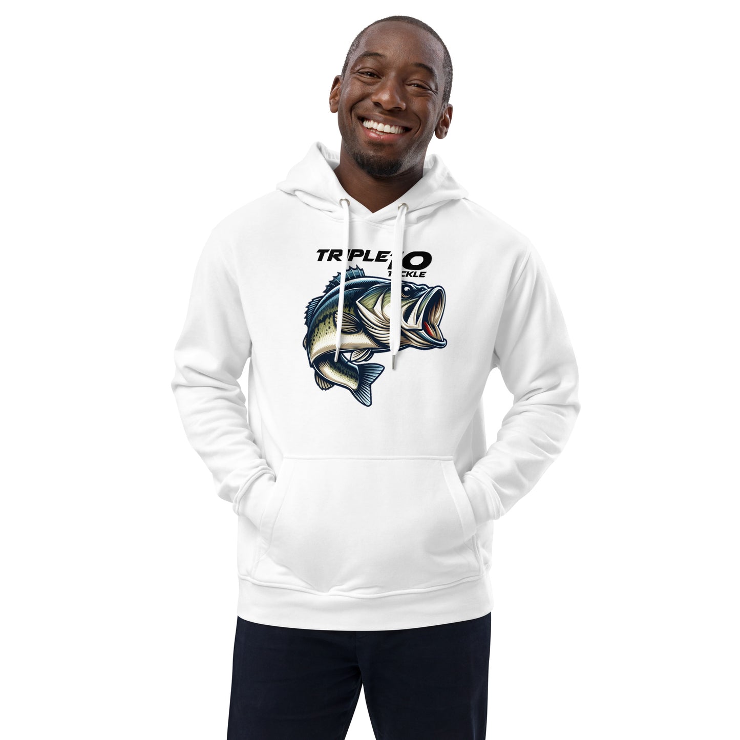 Triple 10 Tackle Hoodie - White