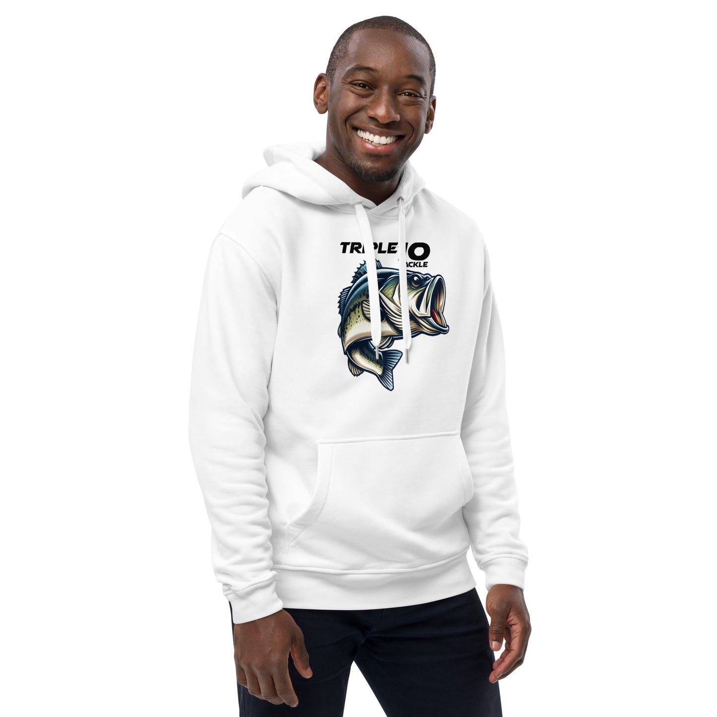 Triple 10 Tackle Hoodie - White