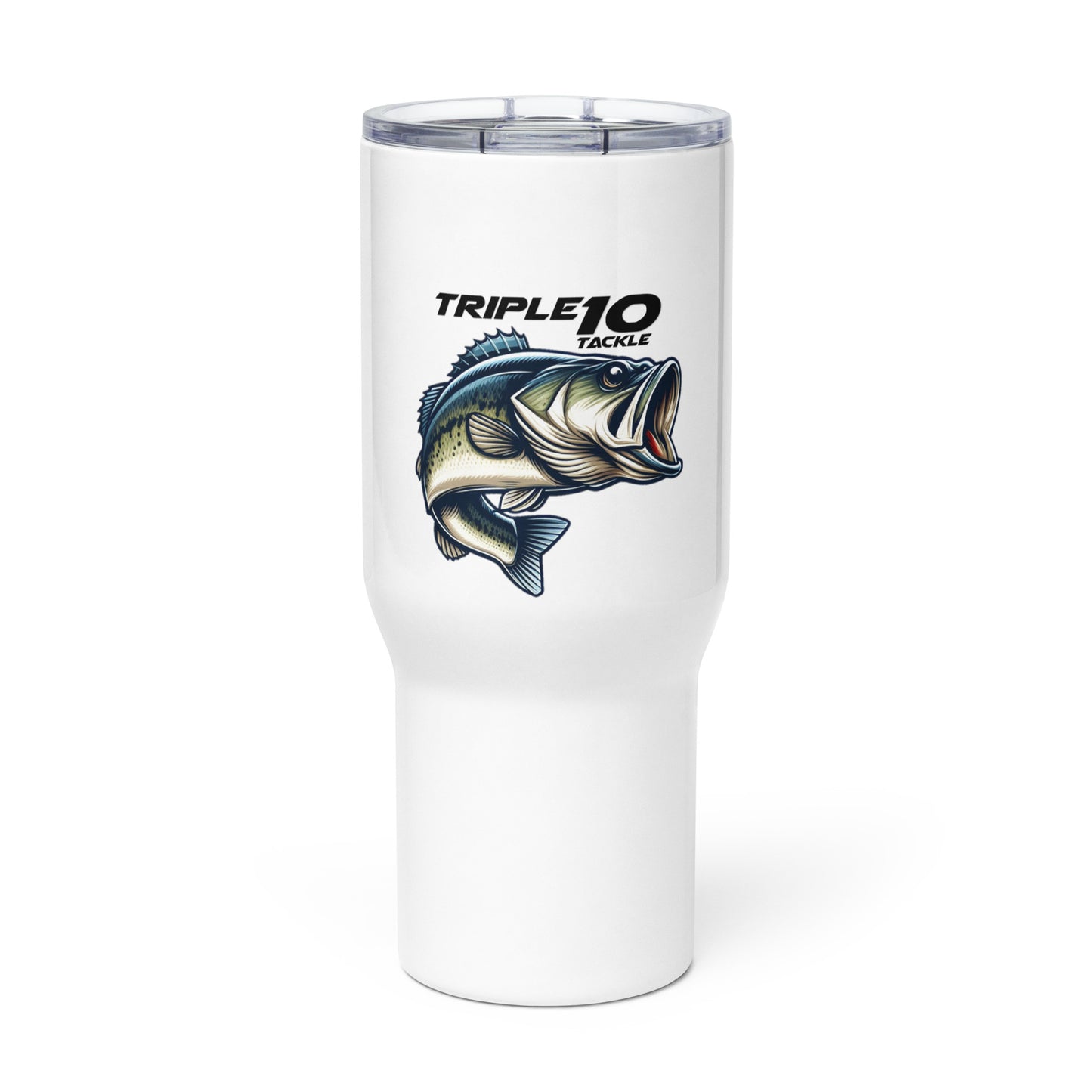 Triple 10 Tackle Travel mug with a handle