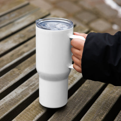 Triple 10 Outdoors Travel mug with a handle