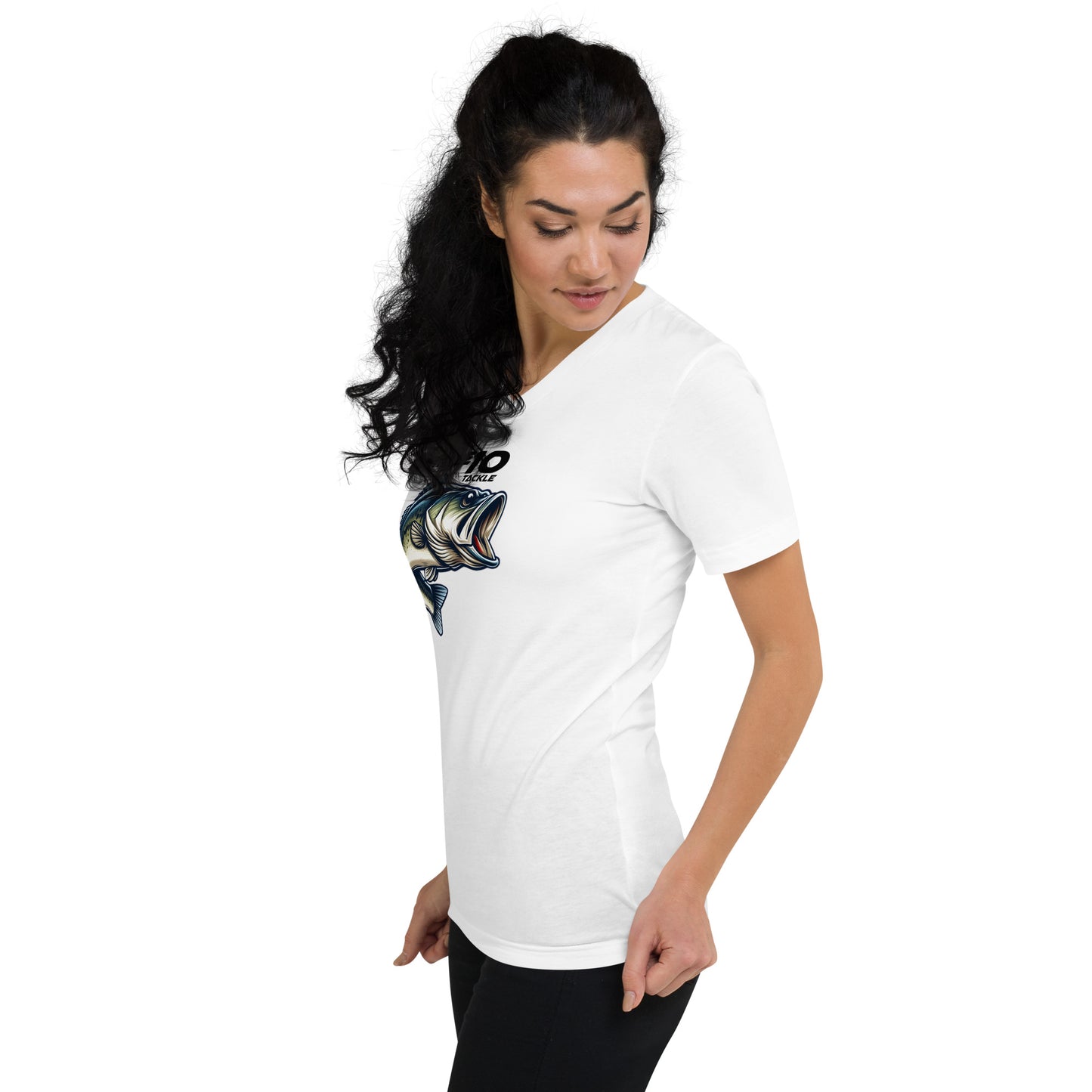 Triple 10 Tackle Unisex Short Sleeve V-Neck T-Shirt